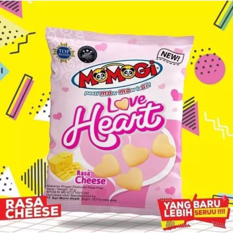 

oleh oleh momogi love heart/star bite coklat 50gr