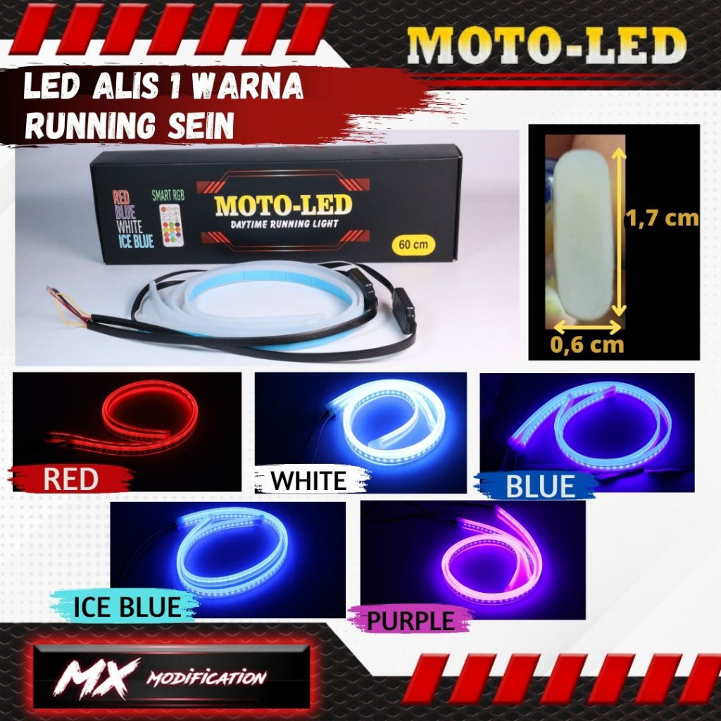 LED ALIS Motoled 60 cm Sein Running satu warna