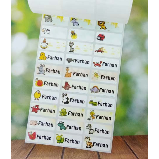 

Label Nama Import Waterproof FARM ANIMAL