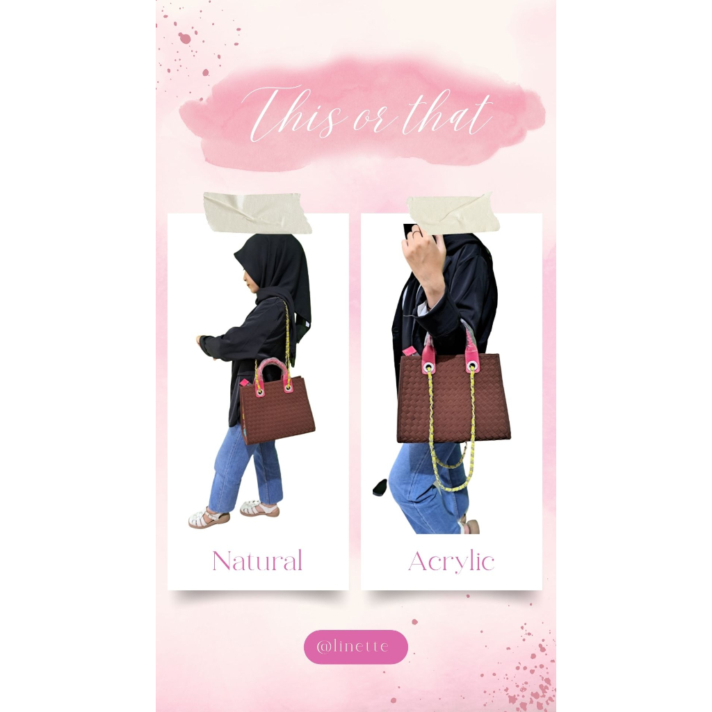 Tas wanita linette branded tas tote bag wanita