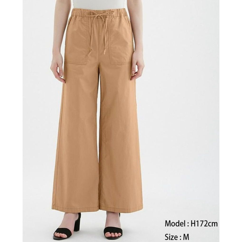 GU by uniqlo Cotton Wide Leg Pants