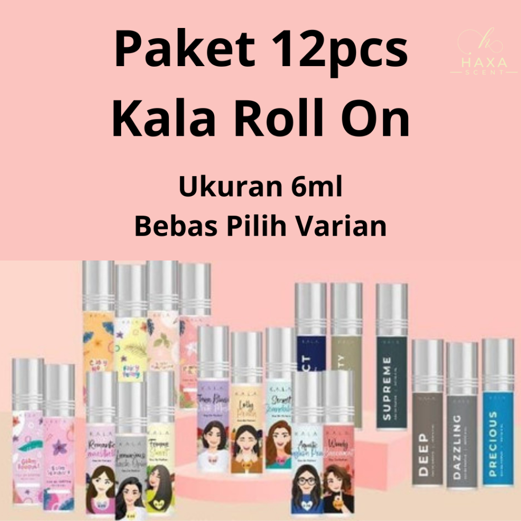 PAKET USAHA PARFUM ROLL ON ISI 12pcs
