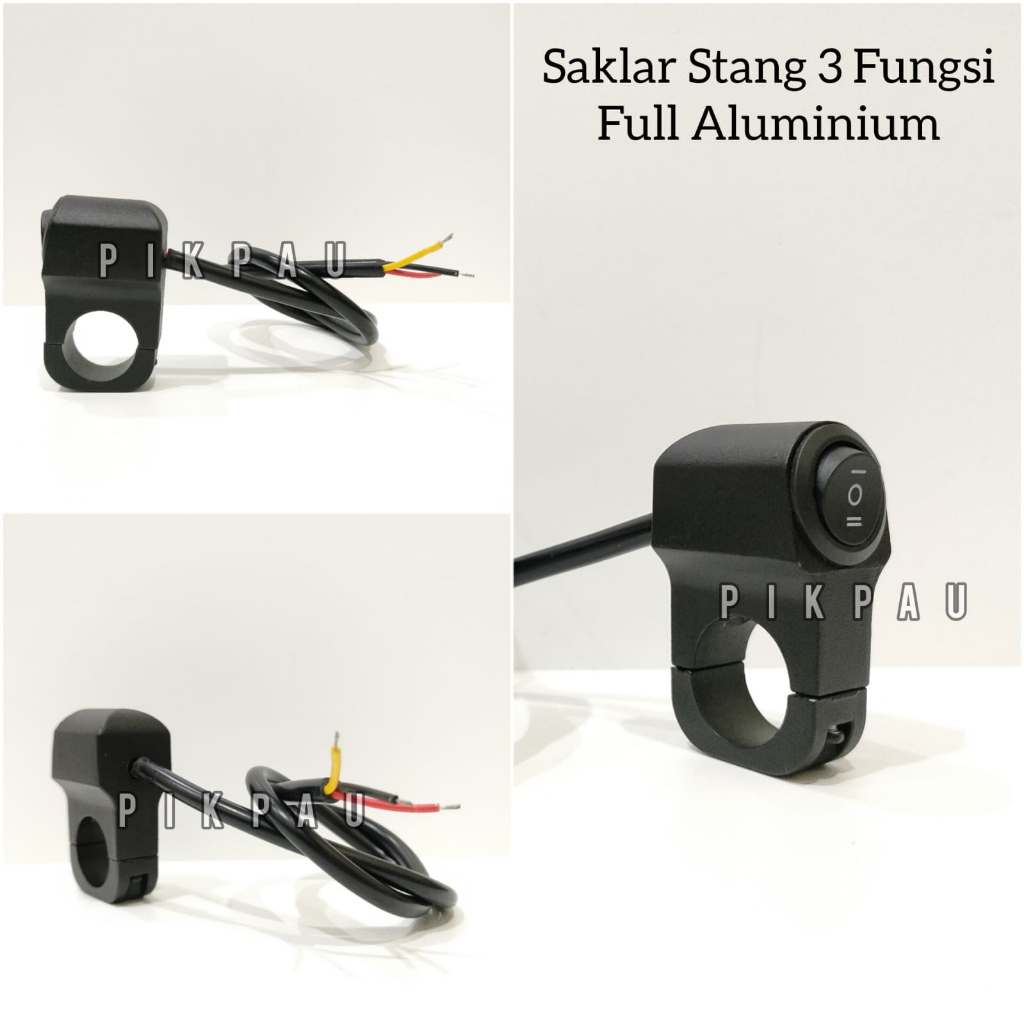 Saklar Stang 3 Fungsi On On Off Full Aluminium Premium