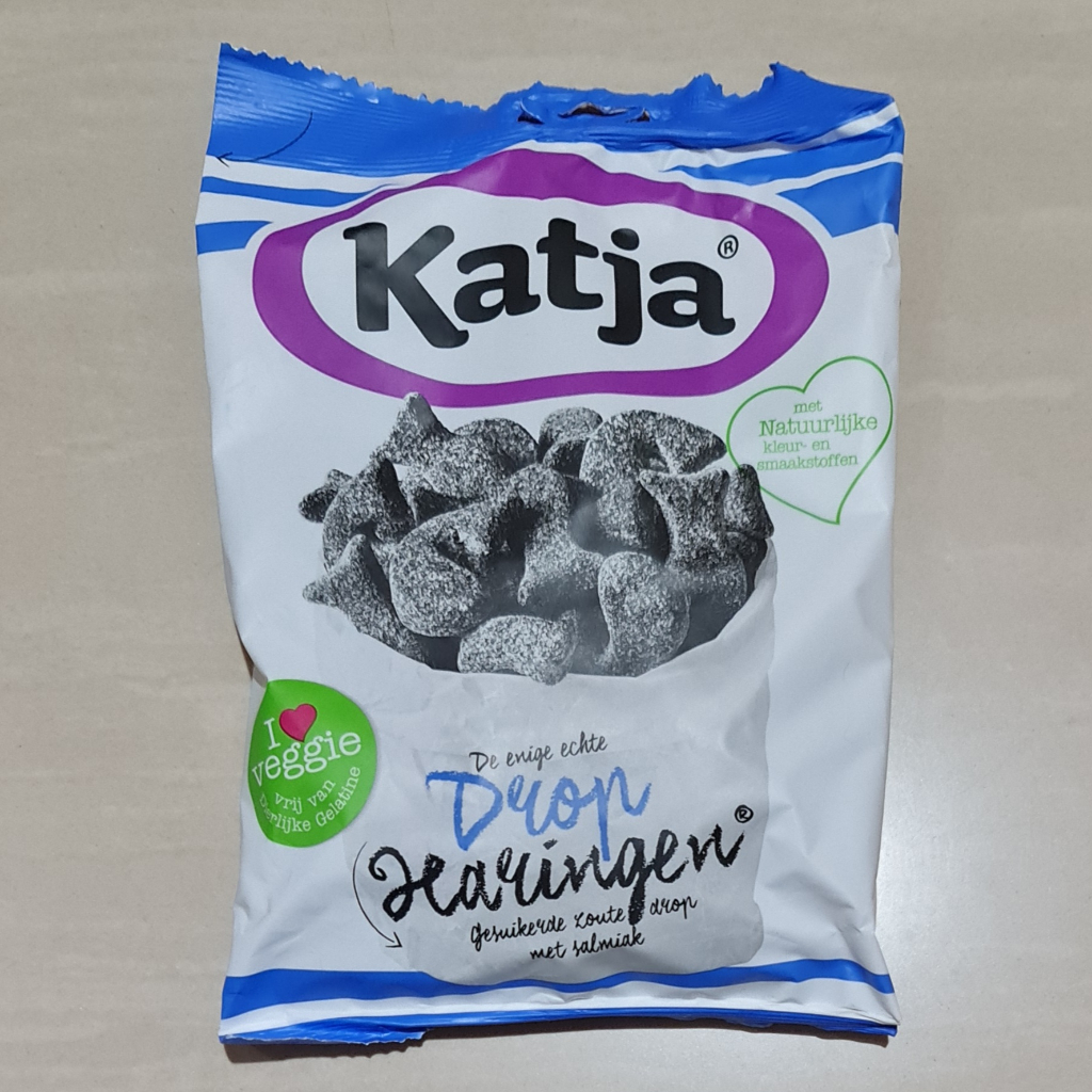 Permen Katja Drop Haringen / Herring Shaped Salty Licorice 295 Gram