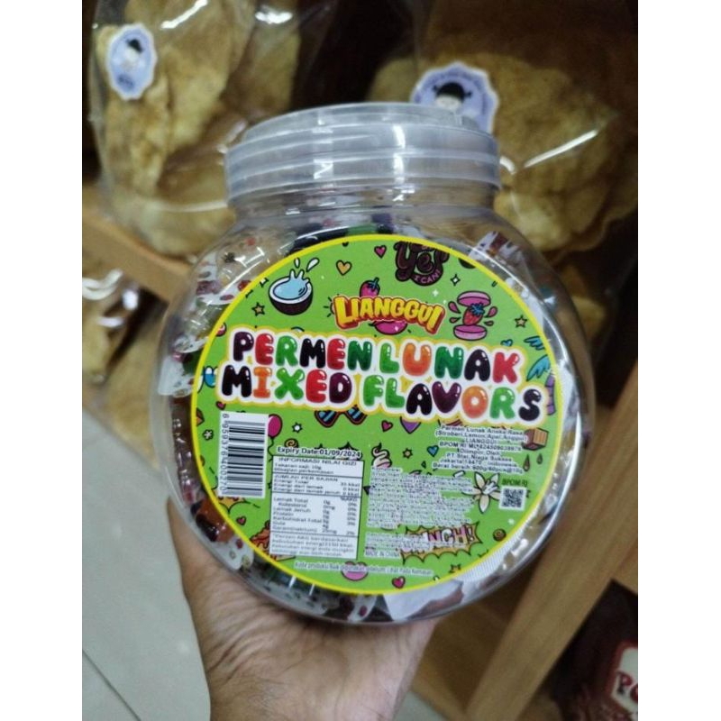 

oleh oleh mint permen lunak rasa apel isi 60pcs