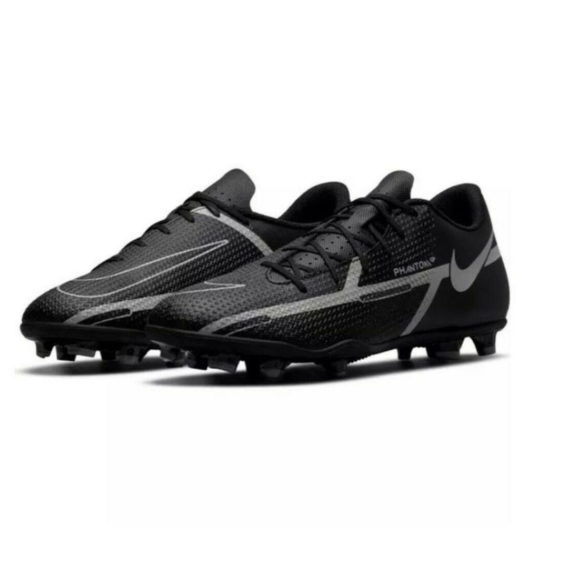 NIKE PHANTOM GT2 CLUB FG/MG (Black/Iron grey noir/Gris bomber MTL/Gris fer