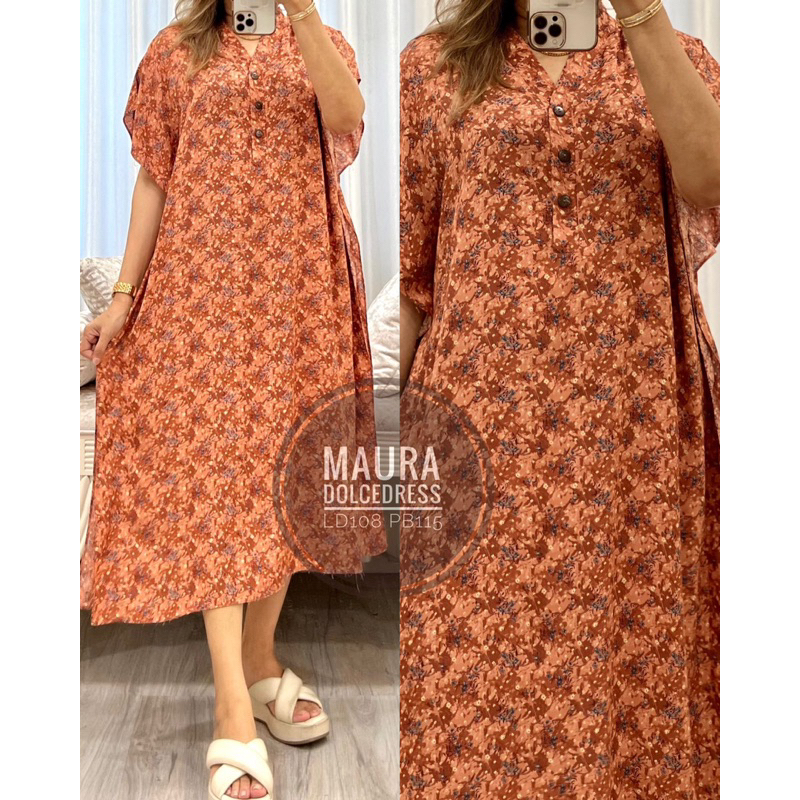 Daster Arab DOLCE MAURA Dress Midi Simpel Busui Nyaman