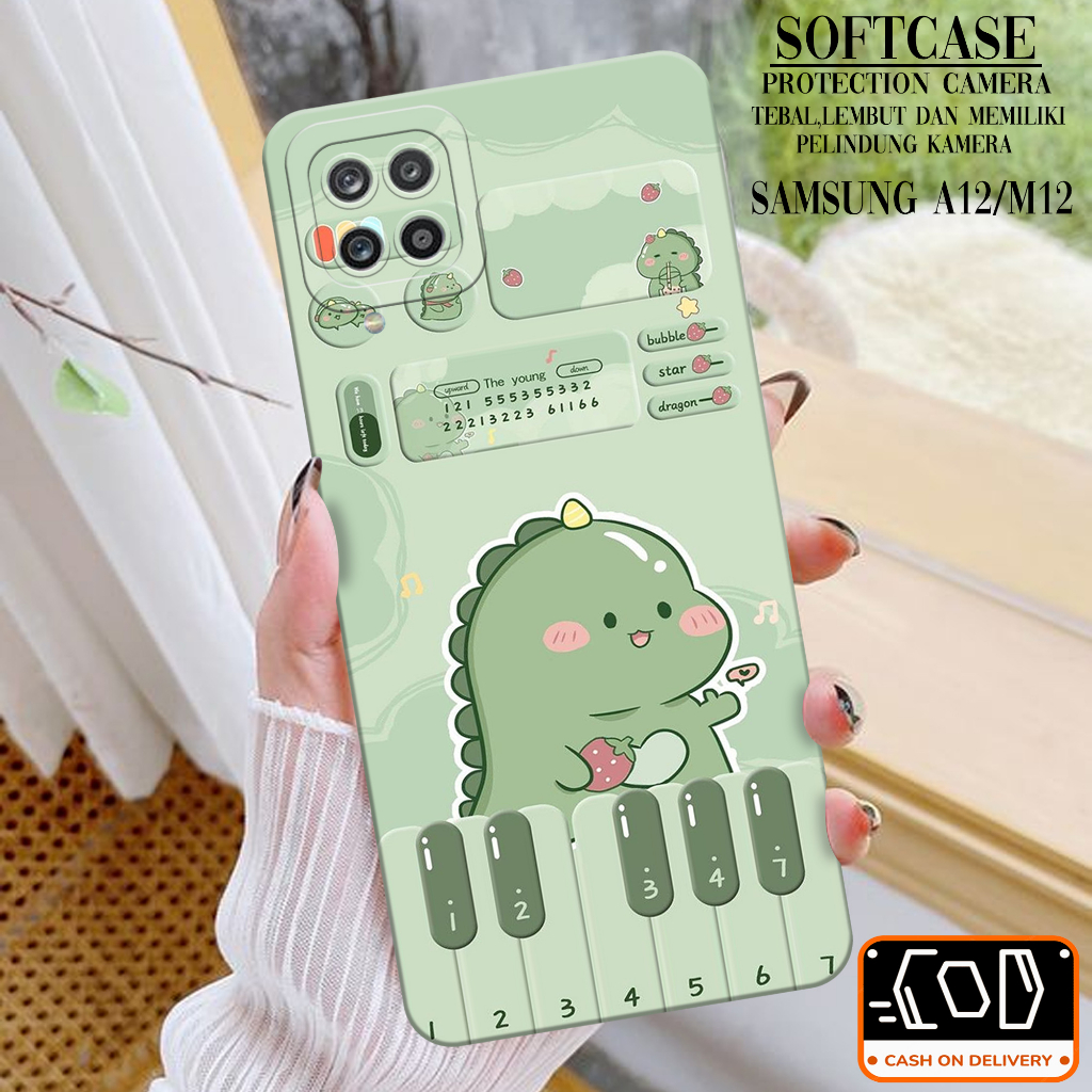 Case Hp Samsung Galaxy A12/M12 - Soft Pro Camera - Softcase Samsung Galaxy A12/M12 - Casing Samsung 
