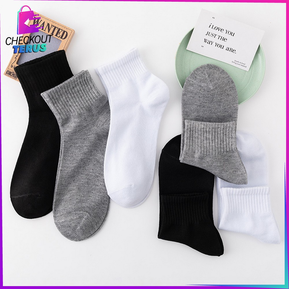 CT P251 Kaos Kaki Sport Socks Motif Polos Pria Wanita Panjang Diatas Mata Kaki Office Kantoran Kaos Kaki Panjang OlahRaga Fashion