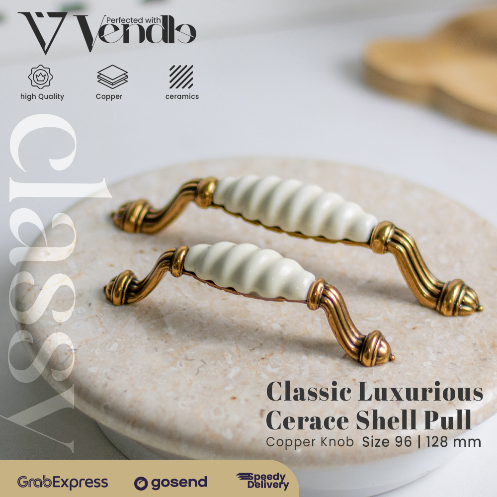 Gagang Pintu Lemari - Cabinet Handle Pintu Keramik - Tarikan Laci Vintage