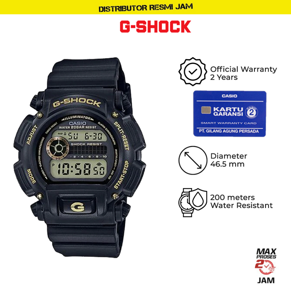 GShock DW-9052GBX-1A9DR DW-9052 DW9052GBX DW9052 Garansi Resmi