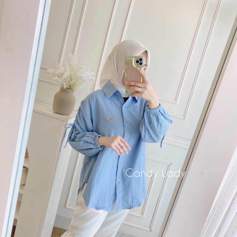 Arneli Oversize Blouse / Atasan Serut Wanita Terbaru