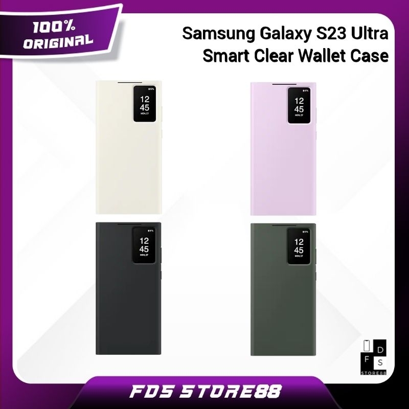Smart View Wallet Case Cover Samsung Galaxy S23 Ultra | S23 Plus | S23 5G Original