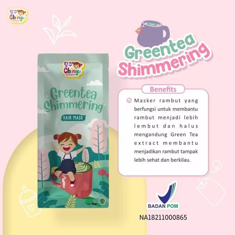 ✿ELYSABETHME✿ CHINGU hair mask sachet untuk perawatan rambut