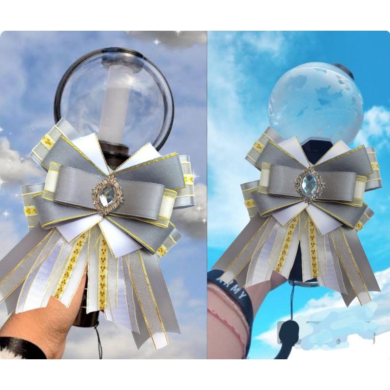 pita lightstick // korean ribbon brooch // pita aplikasi dekorasi