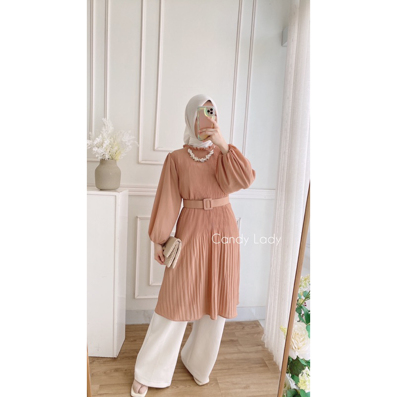 Vekina Pleats Tunik