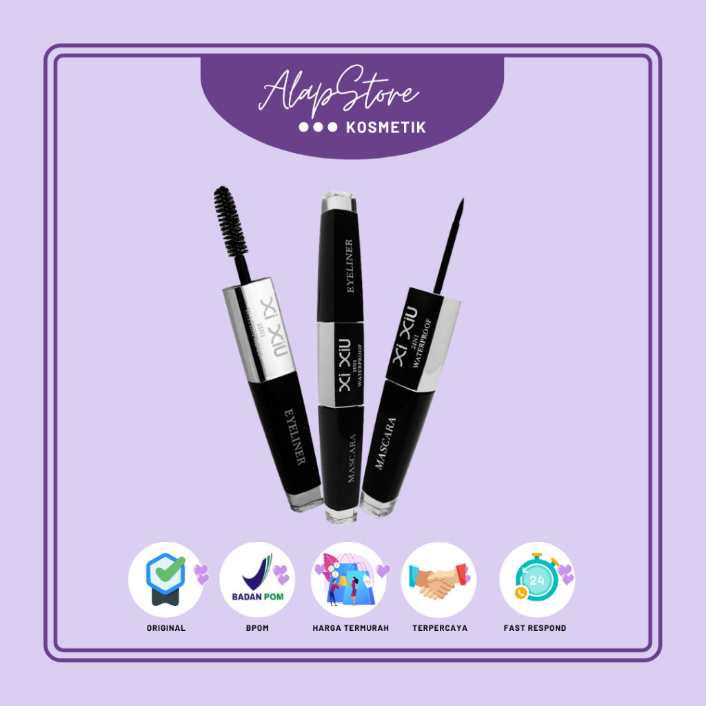 Xi Xiu 2 In 1 Mascara Dan Eyeliner