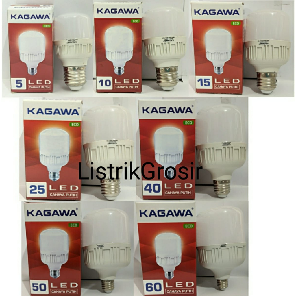 KAGAWA Lampu Led Kapsul Bohlam Tabung 10w 10 Watt By Tesla Orenchi