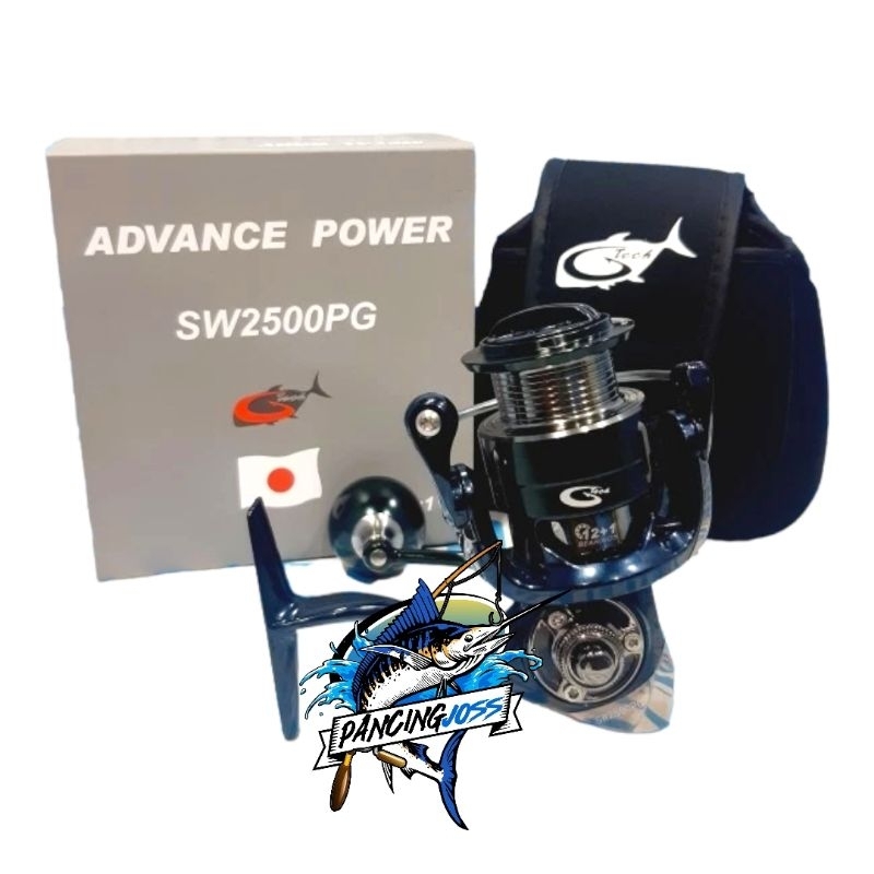 REEL SPINNING G TECH ADVANCE POWER SW 2500PG METAL BODY DRAG 12KG