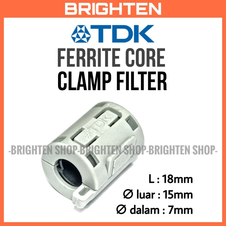 Ferrite Ferit Clamp Core EMI Filter Kabel TDK