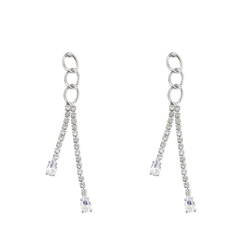 Anting Wanita Rumbai Mata Air Diamond Korea Elegan Fashion Style