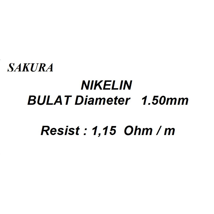 kawat nikelin 1,5 mm niklin 1.5mm