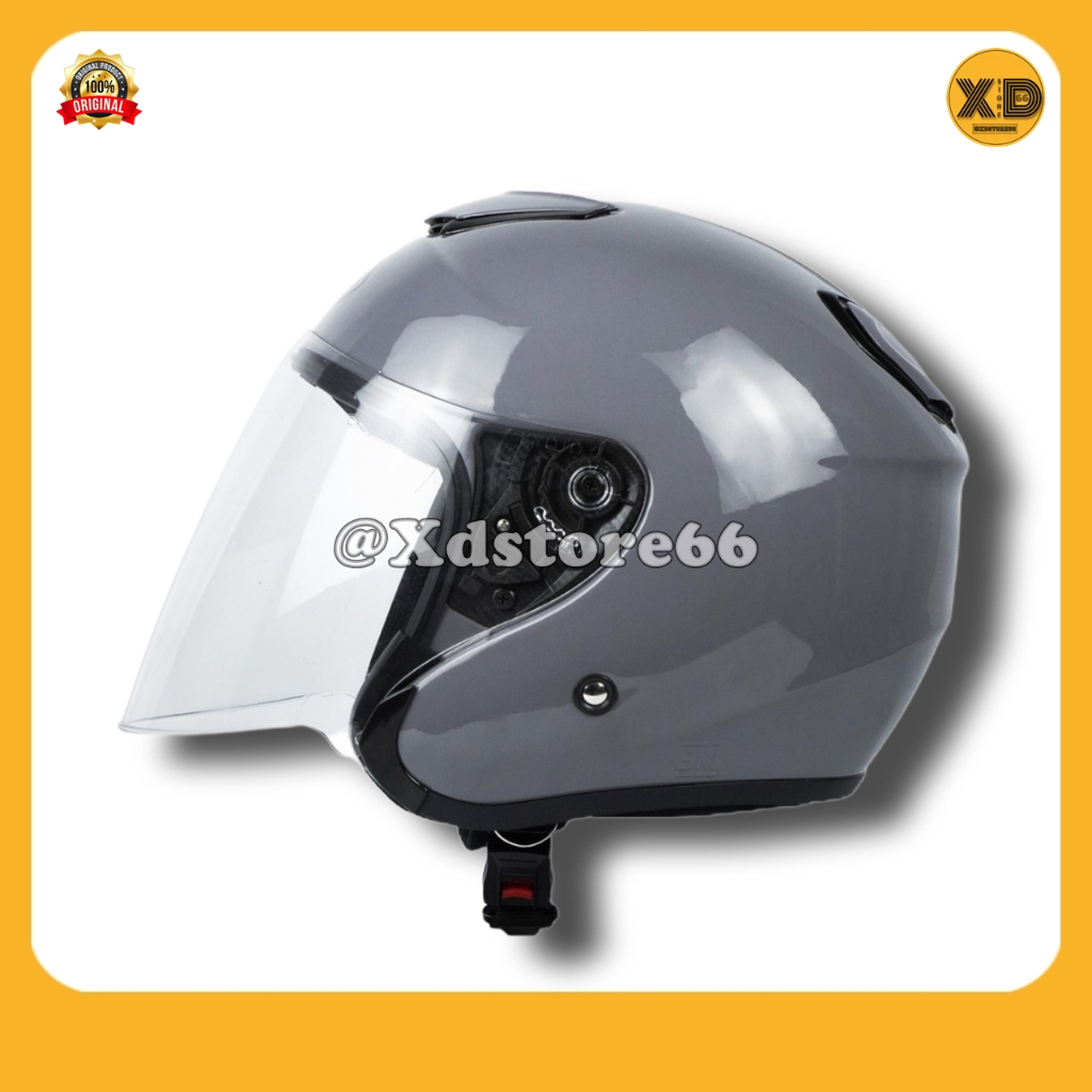 Helm Sepeda Motor Half Face Priest Kyoto Solid Whitte Black Pink Gorilla Glossy & Doff Paket Ganteng