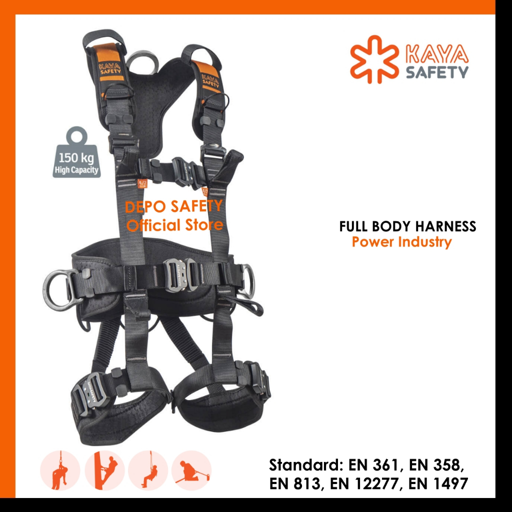 Body Harness KAYA SAFETY Power Industri - Full Body Harness Kaya 100 % Original