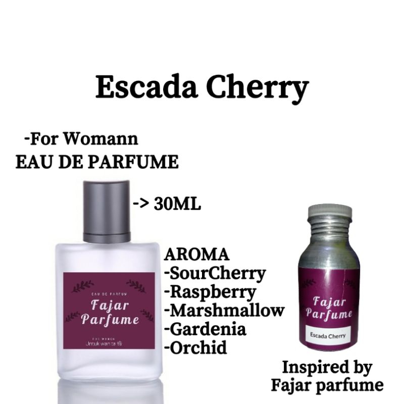 parfum wanita escada Cherry original wangi dan tahan lama eau de parfum