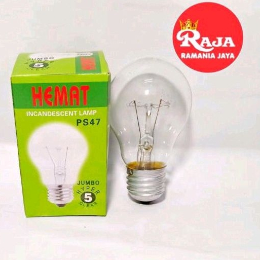 Lampu Pijar/Filament Bulb Berkualitas Pioline/Hemat 5 Watt Super Hyper