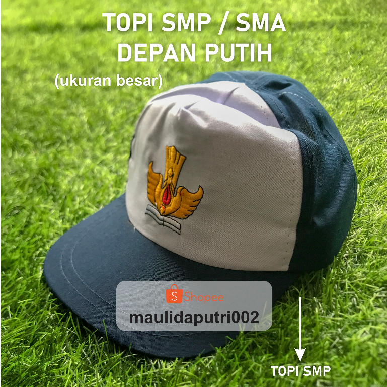 TOPI SMP/SMA depan Putih(ukuran Besar)