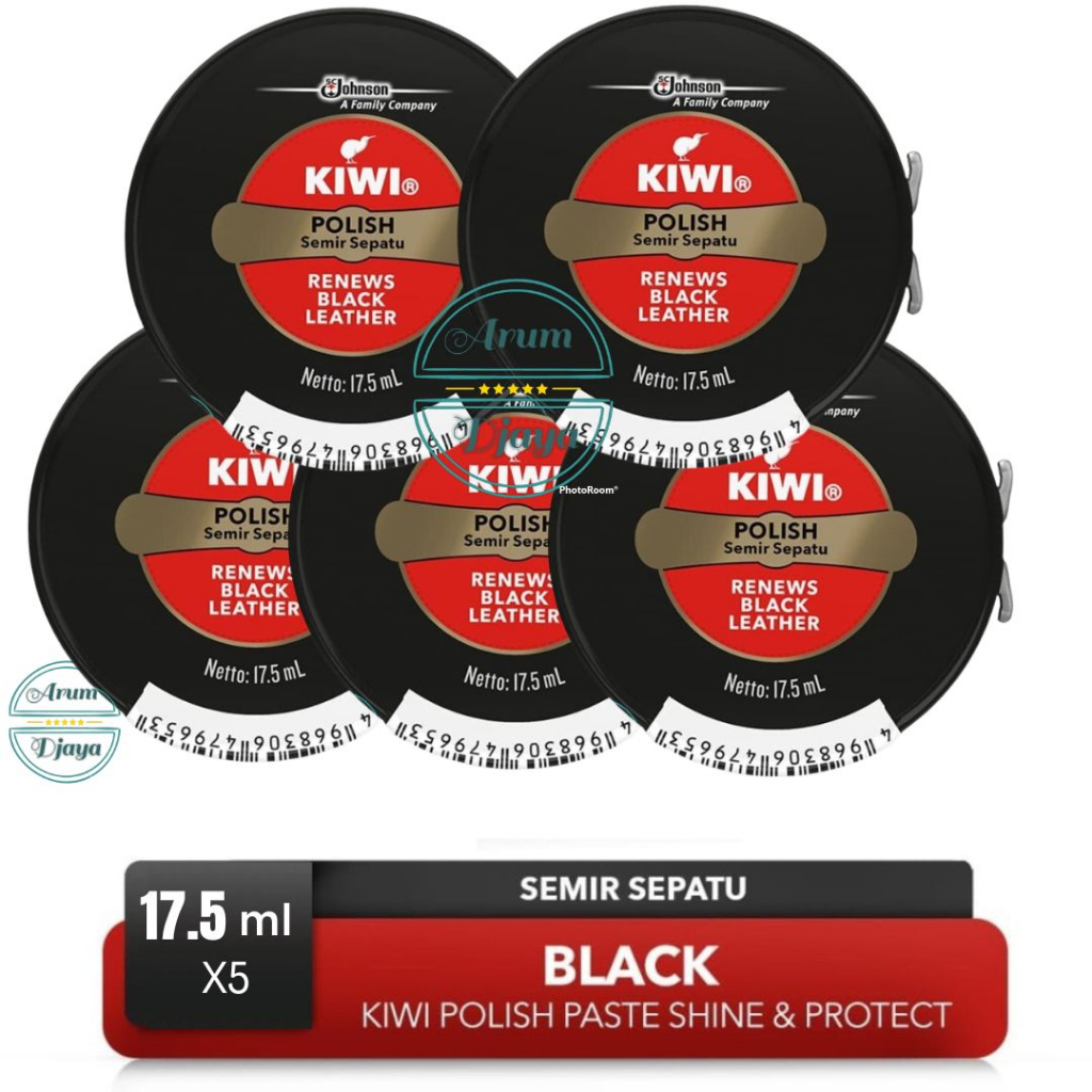 Kiwi Semir Sepatu Hitam Kiwi Paste SP Shoe Polish Semir Sepatu Black 17.5mL x5