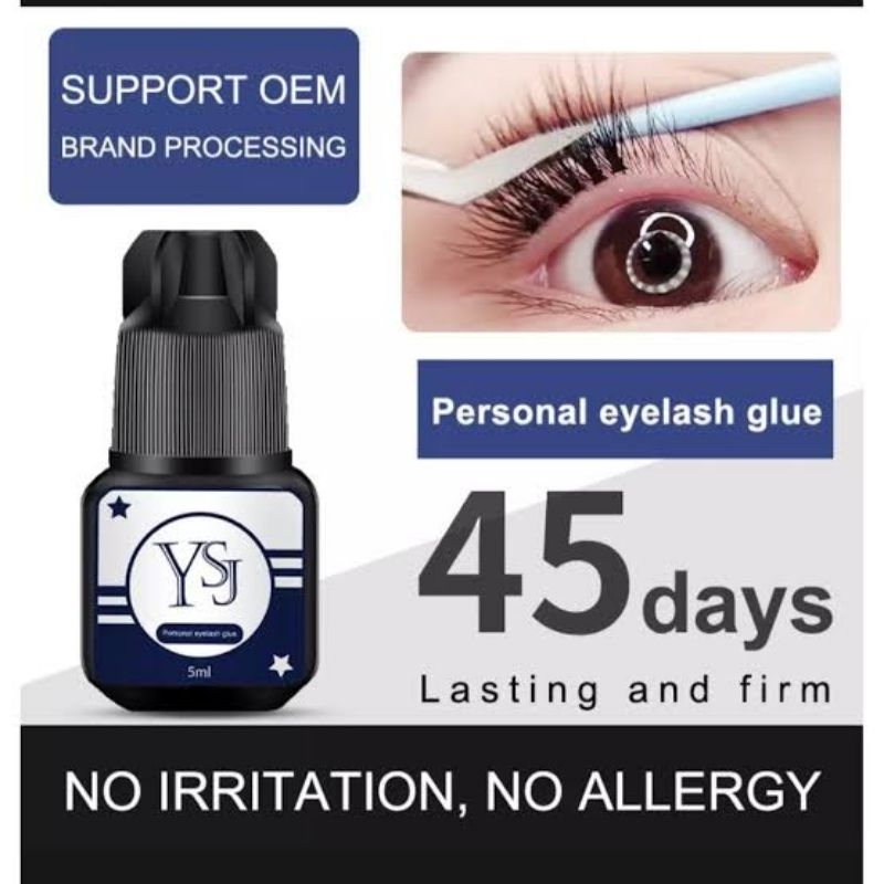 Lem Bulu Mata Anti Air Tahan Lama Tidak Perih / Eyelash Extention Glue 5 ml  lem tidak pedih glue Eyelash extension glue tidak pedih lem eyelash extension