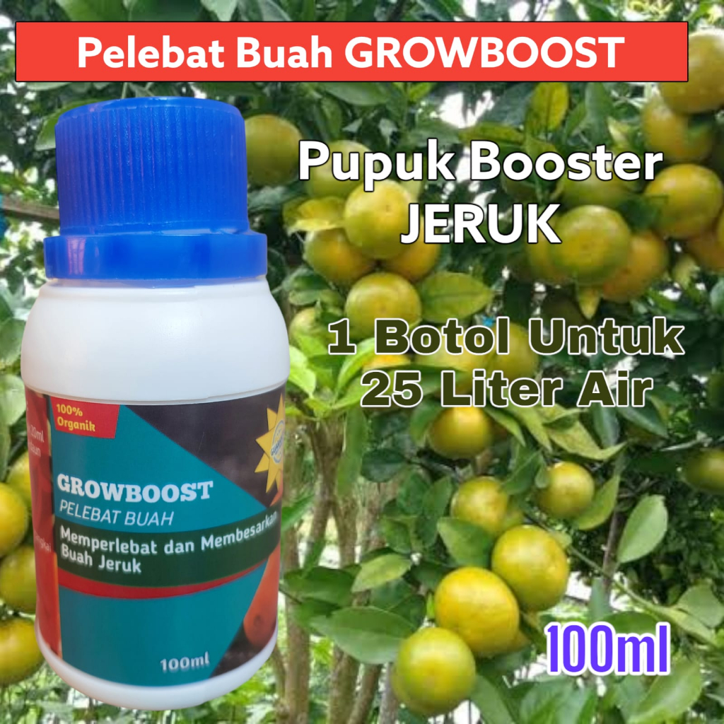 Pupuk Buah Jeruk Premium Organik GrowBoost Buah Jeruk 100ml