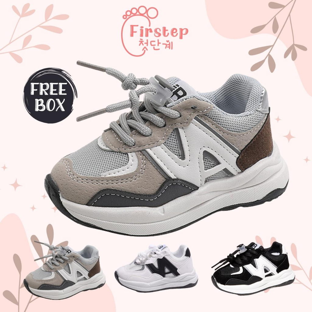 Sepatu Anak Perempuan Dan Laki Laki Import Sneaker Anak Usia 1-5 Tahun FS155