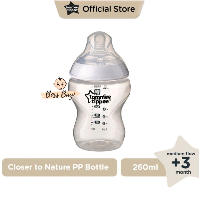 TOMMEE TIPPEE - Closer To Nature Bottle / Botol Susu Bayi Wide Neck 150ml/ 260ml | Nipple Wide Neck