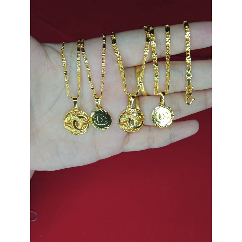 kalung tempe cc 45cm dan 60cm lapis emas 24k