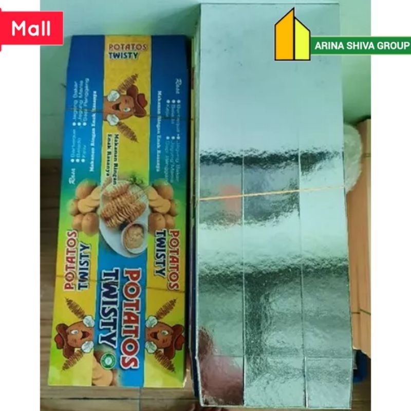 

100 LEMBAR KERTAS KENTANG ULIR BAHAN IVORY FOIL UKURAN 35 × 13 CM | KOTAK KENTANG SPIRAL | BOX KENTANG TORNADO | DUS KENTANG ULIR/SPIRAL HIGH QUALITY | ARINA SHIVA GROUP 4249