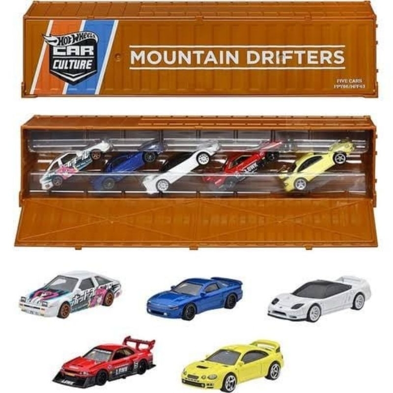 HOT WHEELS MOUNTAIN DRIFTERS CONTAINER SET