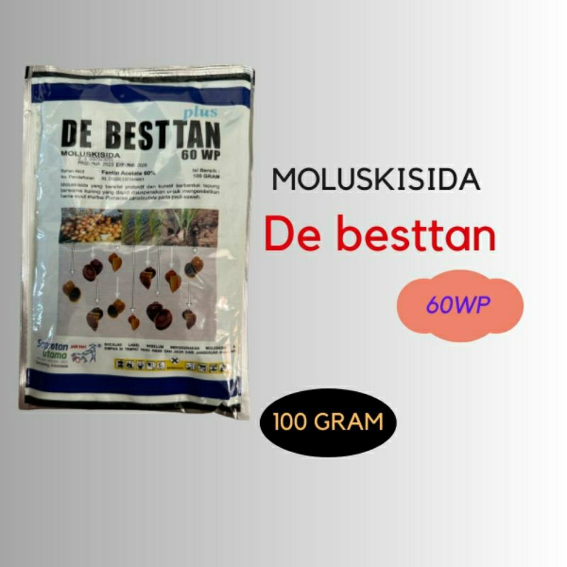 Moluskisida DE BESTTAN DEBESTAN 60WP 100 gram obat keong sawah
