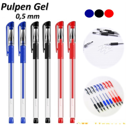 Pena Pulpen Standard  Gel 0.55mm Tinta Cair