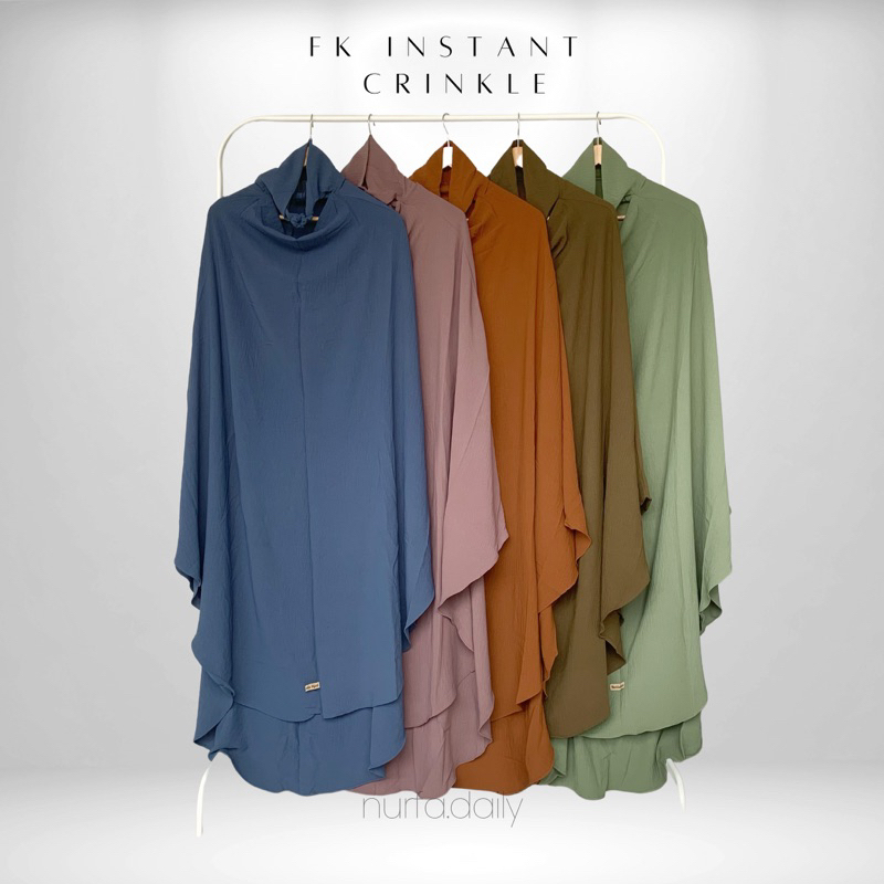 FK Long Instant Crinkle Premium | French Khimar