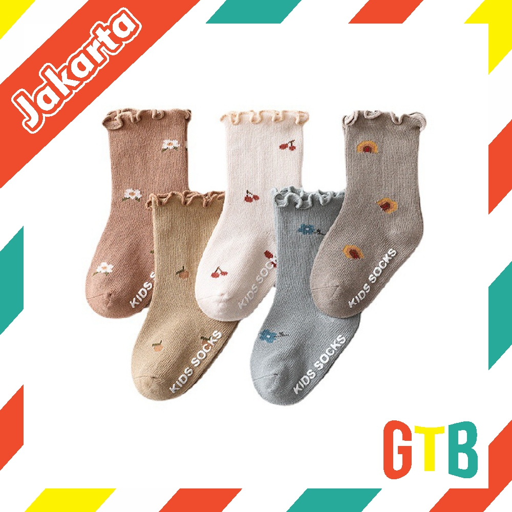 ❤️GTB❤️ Kaos Kaki bayi balita anak anti slip Model ruffle Baby Kid Girl Socks import KK079