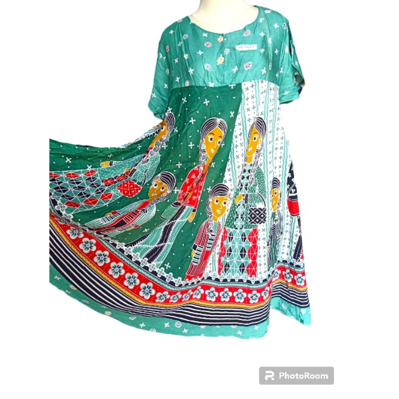 daster payung klok H.A.P BS rijek cacat sablon mikro