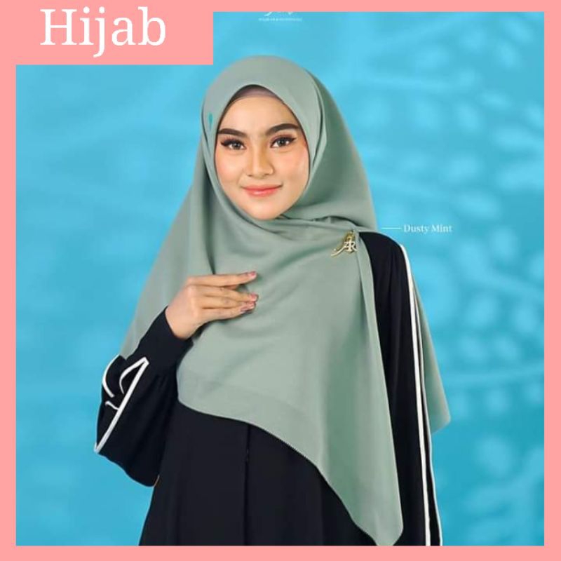 Ayura Scraf Jumbo 2 Hijab Segiempat Arrafi | Hijab Jilbab Ar Rafi Ori Segi4 Voal Polos Jumbo Cutting