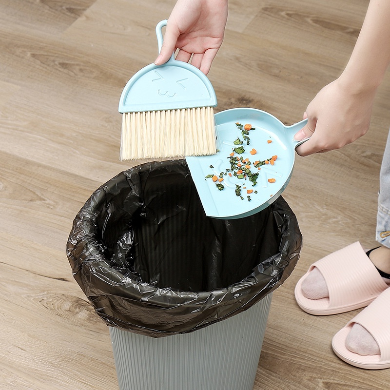 (clashop) Sapu &amp; Pengki Mini Set Dustpan Bahan Tebal