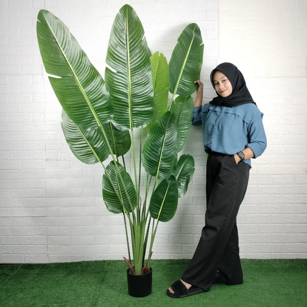 AND / COD / Tanaman Pohon Pisang Artificial ± 2.1 Meter Import Dekorasi Rumah Terkini Tanaman Hias Ornamen Pajangan Banana Tree PBP78-04