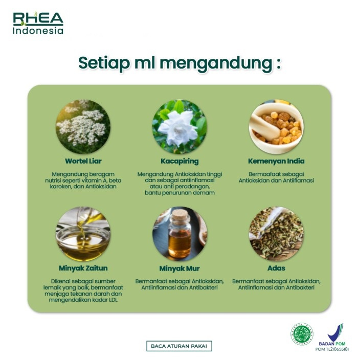 Rhea Health Tone 30ml Minyak Esensial Imunitas