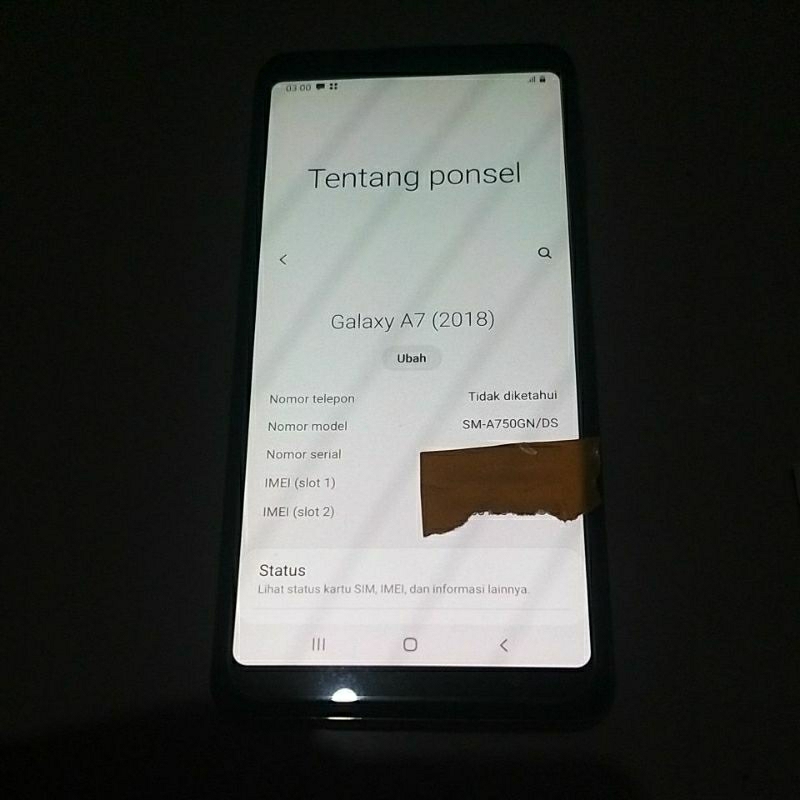 LCD samsung A7 2018 A750 original copotan