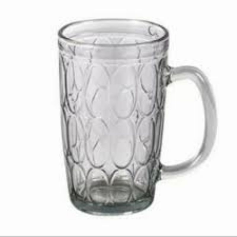 Gelas Kaca Teh Jempol/ Gelas Gagang Beling Gocek  / Cangkir Gocek